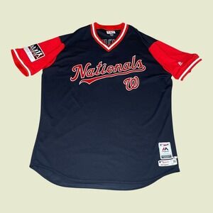 Majestic Washington Nationals Howie Kendrick 4 Authentic Game Issue Jersey 48